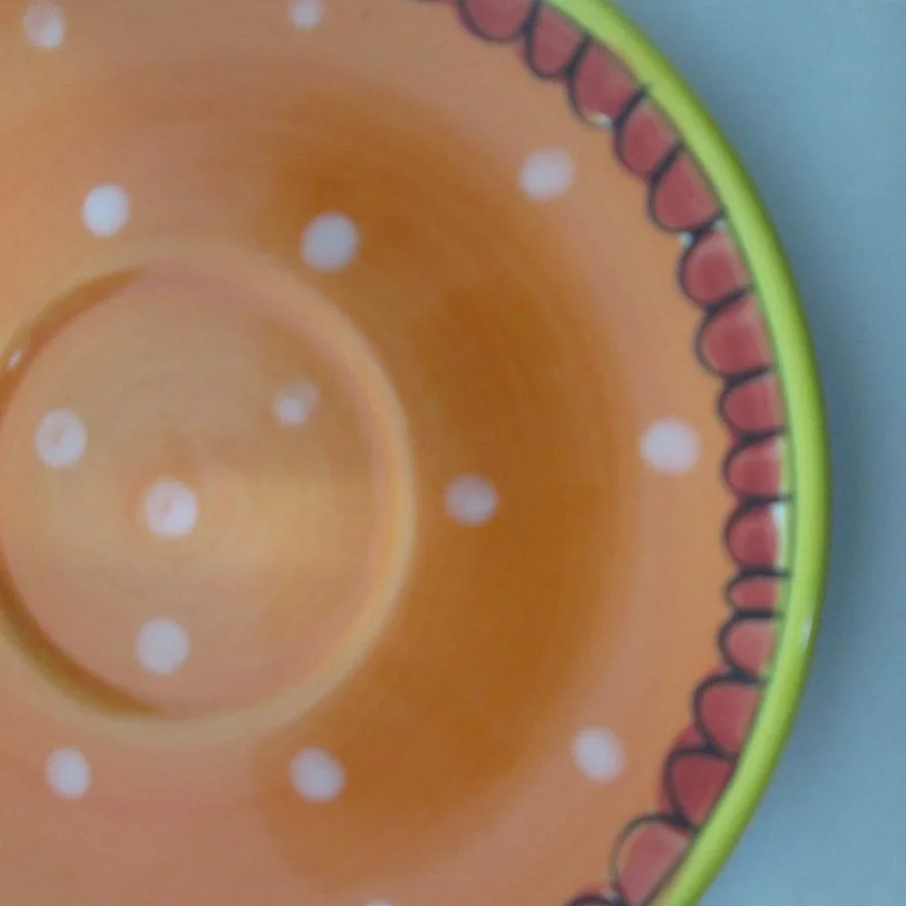 Blond Amsterdam Set 4 multi color Large Saucer Lunch Appetizer Plates 7.5
